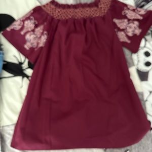 Burgundy women dress size M
